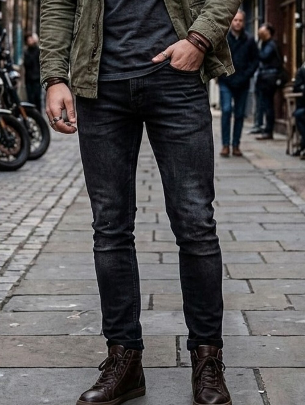 DUER Performance Stretch Jeans Men's 31x31 Black Relaxed Taper Denim Pants